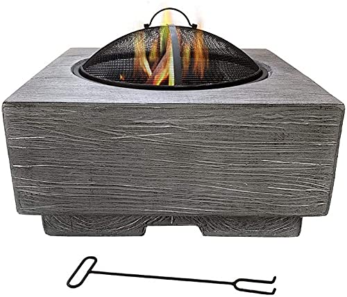Large Retro Fire Pit,Gray Cast Iron Brazier Heater,Multifunctional Camping Bowl BBQ,for Backyard,Camping,Picnic,Bonfire,Garden