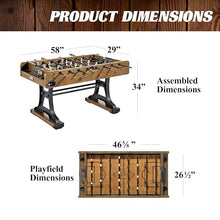 Barrington Billiards 58” Coventry Foosball Table Wood Grain / Black