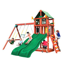 Gorilla Playsets Playmaker Deluxe Wooden Swing Set Redwood Stained Cedar