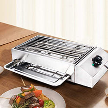 2600W Electric BBQ Grill Commercial and Home Use Countertop Stainless Steel Barbecue Griddle Portable Cooking Oven,