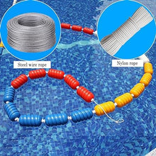 JDXQBLD Pool Safety Divider Swim Lane Line,60Ft Pool Break Waves Safety Rope,with 5 Floats Swimming Pools Buoy Line for Shallow Beaches/Hot Springs，Nylon Rope 50ft/15m
