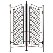 H Potter 2-Panel Privacy Screen Trellis 72" H, Heavy Duty Iron 75 lbs