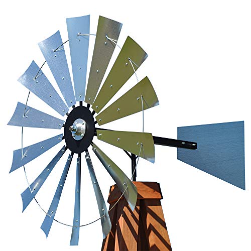 Scott Windmills 50-inch Windmill Head w/Plain Tail & Instructions to Build a 15-Foot Tall Windmill