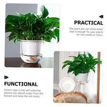 4 pcs Planters Hanging Garden Inch and Self Gray Fence for Chains Hooks Plants Resin Succulent Chain Plant Decorative Pots Round Containers Outdoor Indoor Basket (Whitex3pcs 16.5X15CMx3pcs)