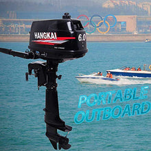 HANGKAI GDAE10 6HP 2 Stroke Outboard Motor Black