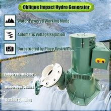 Yokoma Oblique Impact Hydro Generator Hydroelectric Generator Set Excitation Hydraulic Generate Machine Excitation Water Pelton Turbine 10kw Automatic Regulated Generate Machine, AC220V Single-Phase