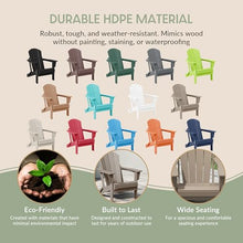WestinTrends Malibu Malibu Outdoor Folding Poly Adirondack Chair (Set of 8), Weathered Wood