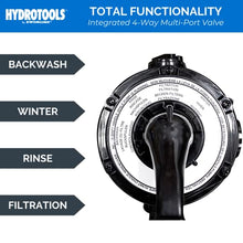 HYDROTOOLS by SWIMLINE 71233HCK 12 Inch Sand Filter Combo with Connection Kit for Soft Sided Pools | Compatible with Intex Bestway Polygroup | 0.33 HP (0.3 THP) Pump 1980 GPH | 42 Pound Sand Capacity