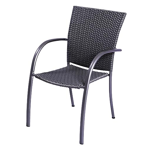 KETTLER Pilano Woven Stackable Arm Chairs - Set of 4