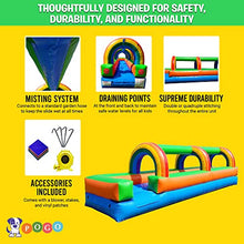 Pogo Bounce House Rainbow Inflatable Water Slide 25x9x6