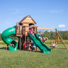 Backyard Discovery Cedar Cove Wood Swing Set Light Brown