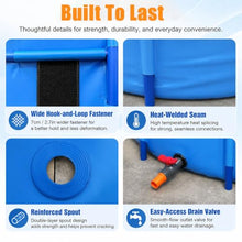 Dia 3.2/4.5/5.6/5.9/6.5/7.8/9/9.8/11/11.8 Foot Heavy Duty Round Frame Above Ground Pool, Reusable Weather-Resistant Outdoor Reinforced PVC Ultra Deep Piscina(1.6x1.2m(5.2x3.9ft))