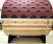 MCP Sauna Canadian Red Cedar Wood Outdoor Barrel Steam Sauna 6KW Heater