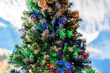 Novelty Lights 24-Pack, 25 Feet 50 LED Multicolor Christmas Mini Light String on Green Wire, 5mm Wide Angle Bulbs, Connectable, Indoor/Outdoor Decor, UL Listed