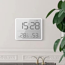 ASWRTYJO ABS Wall-Mounted Digital Clock Multifunctional Temperature Humidity Meter