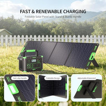 EBL 1000W Portable Power Station with 200W Portable Solar Panel
