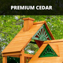 Gorilla Playsets Pioneer Peak Treehouse Swing Set with Slide & Tower Brown