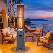 Tangkula Propane Patio Heater with Wheels, Easy Ignition, 34,000 BTU