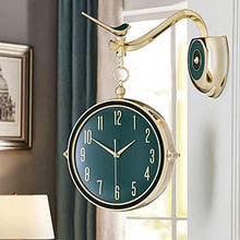 J3DFGFLR Outdoor Garden Wall Clock Double Sided Living Room Porch Clock European Style Watch Mute Movement Clock Wall Decoration Wall Hanging - Decorative Wall Clocks