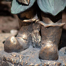 Zaer Ltd. Large Magnesium Fairy Statues for Outdoor Use (Standing Fairy with Flower Tato)