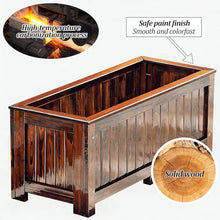 Dalumian Wooden Planter Box, Garden Raised Beds, Free-Standing Trellis Planter Box, Indoor and Outdoor Use, Elevated Above Ground Garden Bed for Garden, Patio, Balcony(100 * 50 * 40cm)