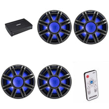 KICKER MWF 12-Inch Premium Marine Subwoofer & 51KXMA15001 Marine Amp Bundle