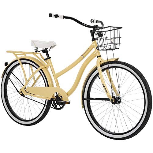 Huffy Woodhaven 26 Inch Women's Cruiser Bike Cream Yellow