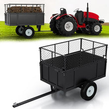 Heavy Duty Utility Trailer, 750lbs Capacity 17 Cu. Ft. ATV Dump Trailer, Garden and Lawn Mower Trailer with Removable Sides, Pull Behind Yard Cart for Tractors, ATV & UTV – Ideal for Hauling & Dumping