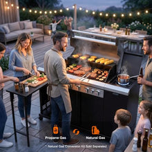 Brand-Man Propane Gas Grill Island Outdoor Kitchen & Storage Cabinets