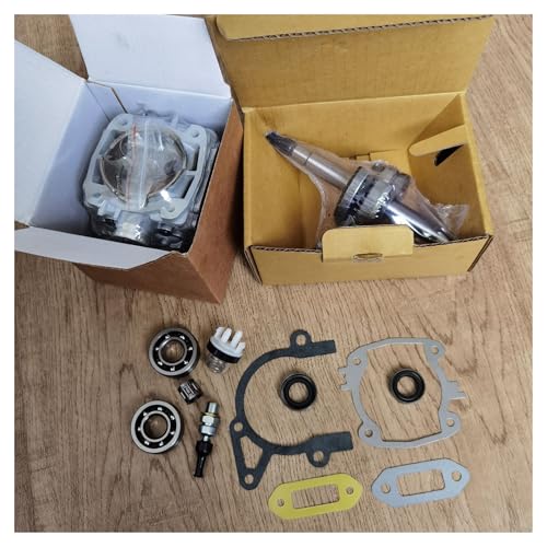 XZHBRZ TS420 Repair Kit with CRANKSHAFT Cylinder Set Fit for TS410 TS420 Cut Off Saw Replacement Parts(with Oil Seal Gasket)