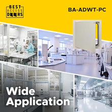 Best 16” x 16” Airtight/Watertight Access Panel, Prime Coated Steel Access Door with Bulb Trim Gasket, Ideal for Labs & Clean Rooms, Reinforced Edges, Welded Door & Frame, Piano Hinge, BA-ADWT-PC