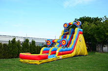 JumpOrange 19' Target Water Slide with Detachable Pool, Commercial Grade Inflatable