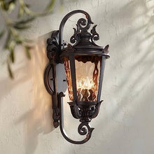 Casa Marseille 31" Large Veranda Bronze Vintage Outdoor Wall Light Fixture