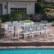 Hanover Cameron 11-Piece Modern Outdoor Dining Set White