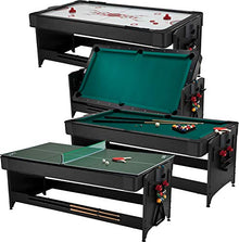 Fat Cat Original 3-in-1 Pockey Multi-Game Table - Air Hockey, Billiards, Table Tennis Green