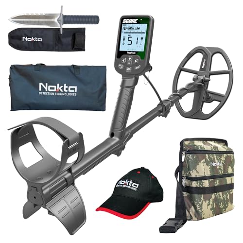 Nokta Score Metal Detector kit Promotion Accessory Pack (Digger,Carrying Case, Finds Pouch,Cap) for Adults - Fully Waterproof, Rechargeable, Multi-Frequency, Easy-to-Use Detectors for Treasure Hunting