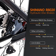 SAVADECK Carbon Fiber Road Bike ULTEGRA R8000 R8020 Disc Brake Thru Axle System Black White