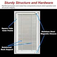 Ventilated Access Panel with Louvered Plate, Air Vent Access Hatch for Plumbing/Drywall, 12x16 18x22 28x32 36x36 38x48 Inch Large Wall Hole Cover Inspection Door(30x48in)