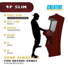 Creative Outdoor Distributor Full-Size Arcade Machine 32" 4-Player Cherry Wood