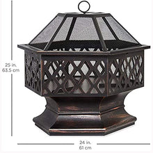 Garden Fire Pit Outdoor Party BBQ Fire Pit Table Wood Burning Grill Bowl 2 in 1 Fireplace for Bonfire Barbecue in Wild with Grill Grate for Patio Backyard with Spark Screen Grill Barbecue Rack