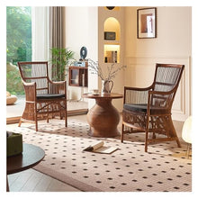 LIAN16PENG Wicker Chairs Chair Coffee Table Rattan Chair with Cushions Plant Wicker Sofa Chair Study Bedroom Chair Patio Chair