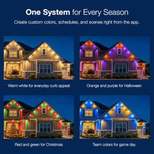 Haven Lighting X Series Genesis Roofline Kit - Permanent Outdoor House Lights - Smart App Control - HOA Friendly - Premium Plug and Play Under Roof Installation - Non-Track White, 180ft