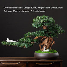 GRFIT Artificial Bonsai Bonsai Tree Faux Juniper Bonsai Artificial Bonsai Tree Decor Desk Plants for Home Office Showcase Indoor Décor Desktop Display for Home Office (Color : B)