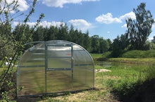 Greenhouse Baltic LT 9ft X 24ft (3x8m) with 4mm Polycarbonate Cover with 2 Doors + 2 hatches with Automatic Opener