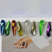 JUIYU Garden Suncatchers 76mm Crystal Mesh Shape Prism 100 Pieces Pendant Parts for Curtains Handmade Pendant Necklaces