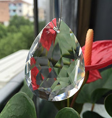 500pcs 50mm Light Decor Pretty Chandelier Prisms Parts Crystal Pendants Drops Home Decoration