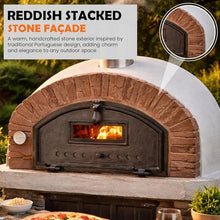 Authentic Pizza Ovens Buena Ventura Sierra Premium Wood-Fired Pizza Oven, Handmade in Portugal, Triple-Insulated Brick Oven, Drop-Down Door, Stainless Steel Chimney, Thermometer & Baking Dish Included