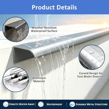 ERRULAN Wall Flashing Trim, Rainwater Diverter for Vertical Surfaces