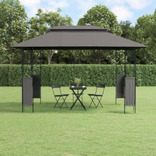 HKTMGDNG 10x13 ft Metal Gazebo, Double Tier Canopy for Patio Garden