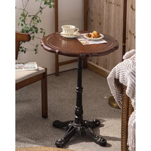 Chicken Couch End Table Retro Wooden Round Table Coffee Table Furniture Sofa Side Table Dessert Table Corner Tables for Living Room